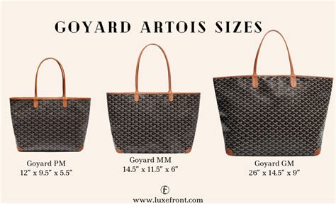 goyard pm vs gm size